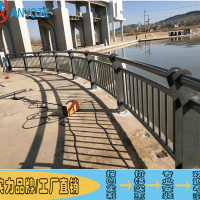 農場河道仿木護欄 清遠新農村景觀護欄 肇慶橋梁不銹鋼欄桿定制