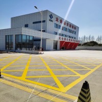 蘇州園區斜塘消防通道路面標線一米價格 蘇州工廠畫線價格